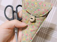 핸드메이드 작은 가위 케이스