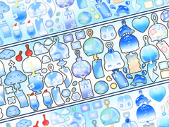 푸른빛 후우링🎐🧊 스티커ㅣ 굿노트용