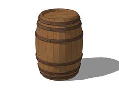 [스케치업 배경 무료배포] 오크통