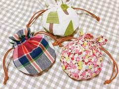 핸드메이드 프릴 스트링파우치