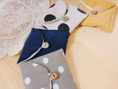 핸드메이드 단추 파우치