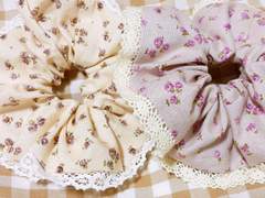 핸드메이드 레이스 스크런치