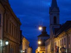 크로아티아 자그레브_구시가지의 저녁