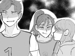 삼남매 vs 국대즈 연습 경기 할 때