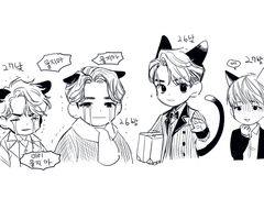 [곤 투모로우] 재연 전캐슷 낙서한 거+초연 약간2