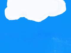 구름 비 종이배