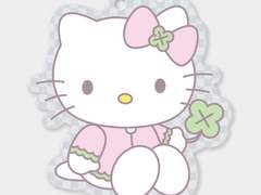 클로버 행운 키티 키링 도안