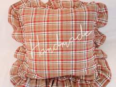 핸드메이드 프릴 쿠션 커버