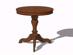 [스케치업 배경 무료배포] 원형 테이블