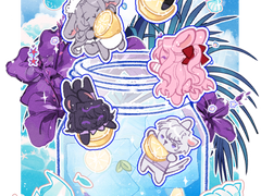 동물화 커미션 "여름 한 컵"