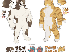 두기&매오 캐릭터 스탠딩