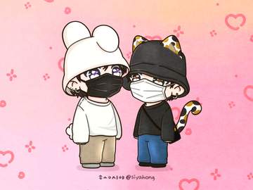 🐰💜🐥 양송이커플 🍄💜🍄