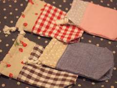 핸드메이드 물병 주머니