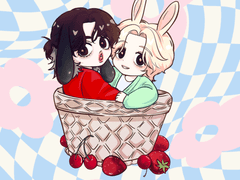 쿱정 버니 배스킷 키링 도안 배포