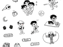 문나이트 개인제작 스티커 도안 배포