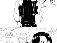 보스가 고양이를 줏어옴