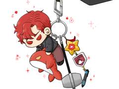 라경장님을 핸드폰고리로 만들어보았다.