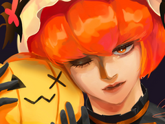 [쿠킹덤/팬아트] 펌킨파이맛 쿠키 의인화