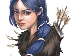 달과 사냥의 여신 아르테미스