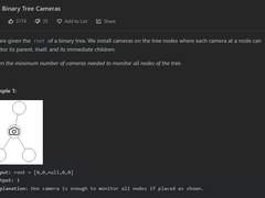 [2022.06.17] 968. Binary Tree Cameras