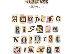 ALPHABET PNG STICKER ver 3