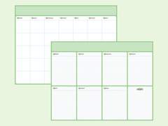 그린 먼슬리/위클리 플래너 굿노트 속지