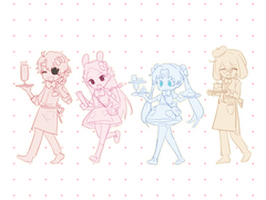 파라솔 그림체 샘플