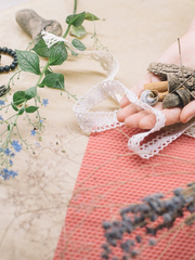 수선화와 나리꽃이 핀 정원