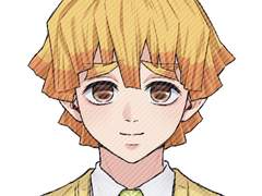 귀멸의칼날 증명사진 도안 (귀멸학원 젠이츠)