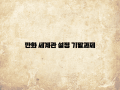 만화 세계관 설정