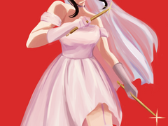 웨딩드레스 입은 요르