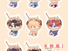 [데못죽] 타코야끼 테스타+청려 키링/ 스티커 도안