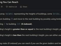[2022.06.21] 1642. Furthest Building You Can Reach