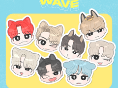 🌴WAVE 스티커 도안 공유🌊