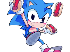 소닉 아크릴 키링 도안