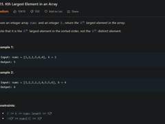[2022.06.22] 215. Kth Largest Element in an Array