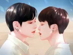 사막에 뜬 해와 달