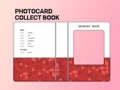 티켓 봉투 느낌의 1단 콜렉트북 도안 (psd)