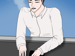 일에 지치신 윤승호 이사님[야화첩 팬아트]