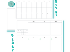 [굿노트 7월 먼슬리/위클리] 심플리