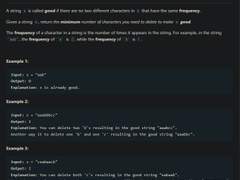 [2022.06.28] 1647. Minimum Deletions to Make Character Frequencies Unique