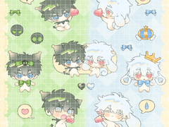 긴른 산리오 스티커 도안