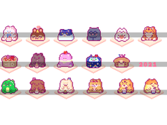 도트 생일 케이크 도안 공유