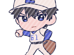 좀비고 야구부 키링 도안(김태풍)