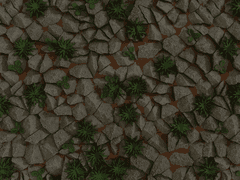 흙, 잡초등이 섞인 돌 PBR 텍스쳐