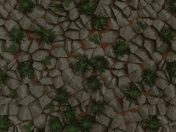 흙, 잡초등이 섞인 돌 PBR 텍스쳐