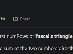 118. Pascal’s Triangle
