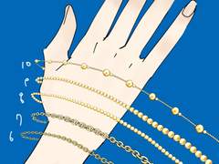 [브러쉬] 금줄 6-10, 5종