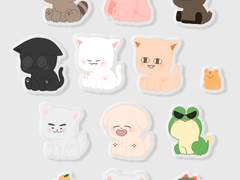 [키링] 세븐틴 철푸덕 키링 도안