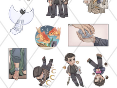 문나이트 스티커 도안 판매